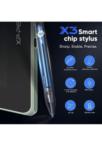 Xp Pen Artist 16 15.4 inç Ekranlı Kalemli FULL HD Kablosuz Grafik Tablet Yeşil
