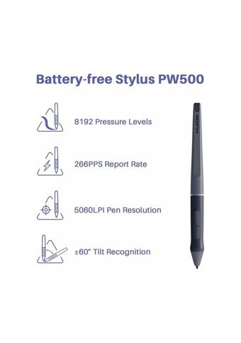 Huion HS611 12 inç Ekranlı Kalemli Kablolu Grafik Tablet Siyah