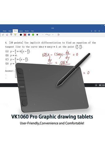 Veikk VK1060PRO V2 10.6 inç Ekranlı Kalemli Kablolu Grafik Tablet Siyah