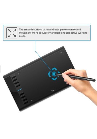 Ugee M708 11.7 inç Ekranlı Kalemli Kablolu Grafik Tablet Siyah