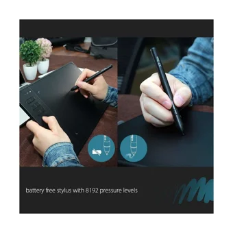 Xp Pen STAR06 11.6 inç Ekranlı Bluetoothlu Kalemli Kablosuz Grafik Tablet Siyah