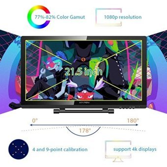 Xp Pen Artist22 Pro 21.5 inç Ekranlı Kalemli FULL HD Kablolu Grafik Tablet Siyah