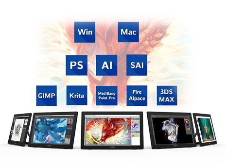 Xp Pen Artist 23.8 inç Ekranlı Kalemli FULL HD Kablolu Grafik Tablet Siyah