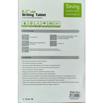 Blic 8.5 inç Ekranlı LCD Grafik Tablet Siyah