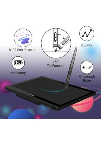 Huion Kamvas 20 19.5 inç Ekranlı Kalemli Kablolu Grafik Tablet Siyah