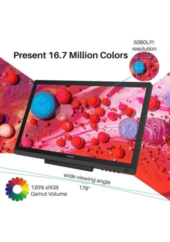 Huion Kamvas 20 19.5 inç Ekranlı Kalemli Kablolu Grafik Tablet Siyah