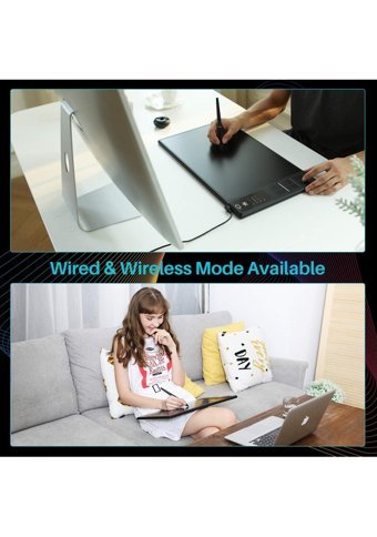 Huion WH1409 16.2 inç Ekranlı Kalemli Kablosuz Grafik Tablet Siyah