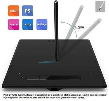 Xp Pen Star G960s 10.8 inç Ekranlı Bluetoothlu Kalemli LED Kablolu Grafik Tablet Siyah