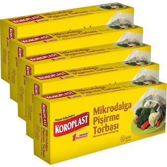 Koroplast Mikrodalga Pişirme Torbası 5x10 Adet