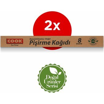 Cook Kesilmiş Doğal Pişirme Kağıdı 2 Paket