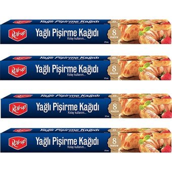 Roll-Up Yağlı Pişirme Kağıdı 4 Paket