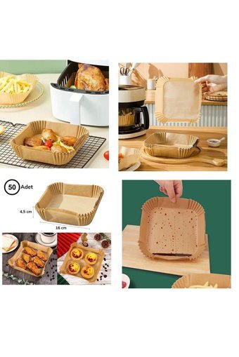 Easy Kare Aifryer Pişirme Kağıdı 100 Adet