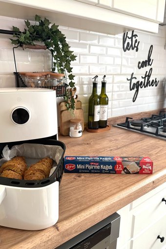 Roll-Up Kesilmiş Mini Aifryer Pişirme Kağıdı 4x12 Adet