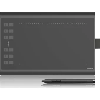 Huion New 1060 Plus Ekranlı Kalemli Grafik Tablet Siyah