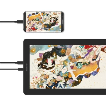 Huion Kamvas 15.6 inç Ekranlı Kalemli LCD Kablolu Grafik Tablet Yeşil