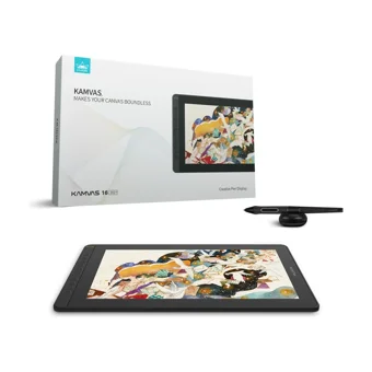 Huion Kamvas 15.6 inç Ekranlı Kalemli LCD Kablolu Grafik Tablet Yeşil