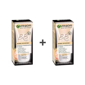 Garnier Mucizevi Cilt Kusursuzlaştırıcı Normal Ciltler İçin Işıltılı BB Krem Açık Ton 2 Adet