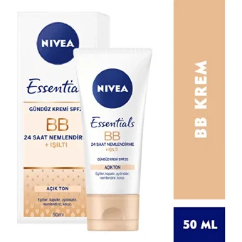 Nivea Tüm Ciltler İçin Suya Dayanıklı Işıltılı BB Krem Açık Ton