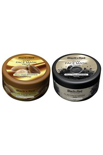Black & Red Argan, Kömür Killi Nemlendiricili Krem Yüz Maskesi 400 ml
