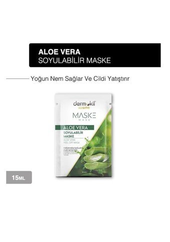 Dermokil Killi Aloe Veralı Nemlendiricili Soyulabilir Krem Yüz Maskesi 2x15 ml