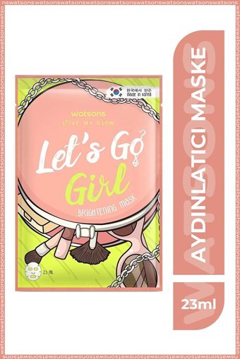 Watsons 7Days Let'S Go Girl Nemlendiricili Kağıt Yüz Maskesi 2x23 ml