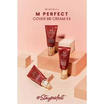 Missha M Perfect Cover No: 21 Karma Ciltler İçin Suya Dayanıklı Su Bazlı BB Krem