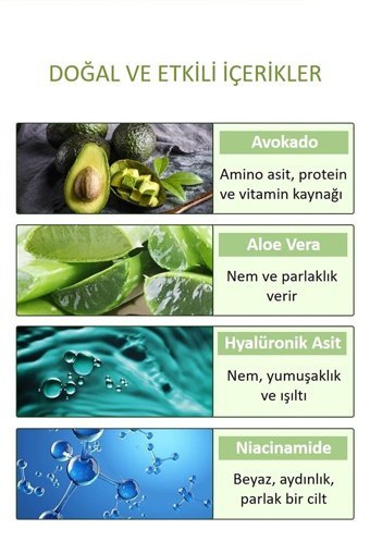 Bioaqua Avokadolu Yatıştırıcı Arındırıcı Nemlendirici Çamur Killi Nemlendiricili Krem Yüz Maskesi 50 gr