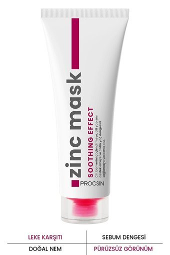 Procsin Çinko Killi Aloe Veralı Nemlendiricili Krem Yüz Maskesi 50 ml