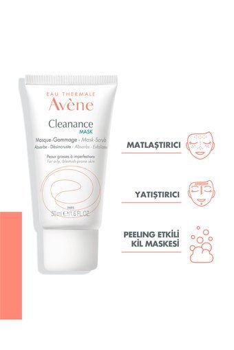 Avene Cleanance Krem Yüz Maskesi 50 ml