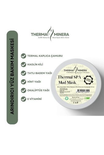 Thermaminera Sılver Spirulina Nemlendiricili Soyulabilir Krem Yüz Maskesi