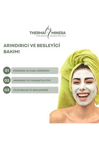 Thermaminera Sılver Spirulina Nemlendiricili Soyulabilir Krem Yüz Maskesi