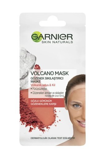 Garnier Volkanik Kaya & Kül Içeren Killi Krem Yüz Maskesi 8 ml
