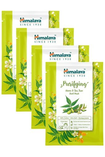 Himalaya Purifying Nemlendiricili Kağıt Yüz Maskesi 4x30 gr