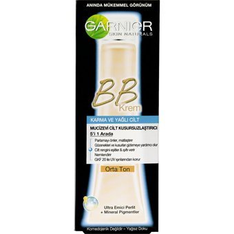 Garnier Karma-Yağlı Ciltler İçin Sivilce Yapmayan BB Krem Orta Ton