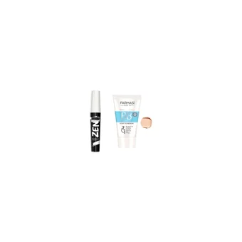 Farmasi 02 Tüm Ciltler İçin Suya Dayanıklı Su Bazlı Sivilce Yapmayan Işıltılı BB Krem Açık Ton + Zen Maskara 8 ml