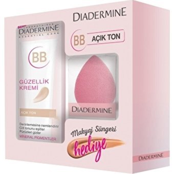 Diadermine Tüm Ciltler İçin BB Krem Açık Ton + Beauty Makyaj Süngeri Hediye