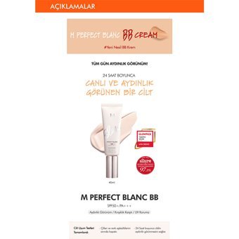Missha M Perfect Blanc Beige No:22 Karma Ciltler İçin Suya Dayanıklı Su Bazlı BB Krem Açık Ton