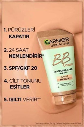 Garnier Normal Ciltler İçin Suya Dayanıklı Işıltılı BB Krem