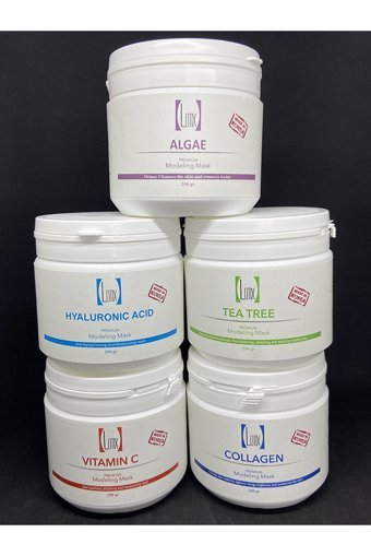 Lotix Collagen-algae-vitamin C-tea Tree-hyarulonic Asit Nemlendiricili Toz Yüz Maskesi 5x250 gr