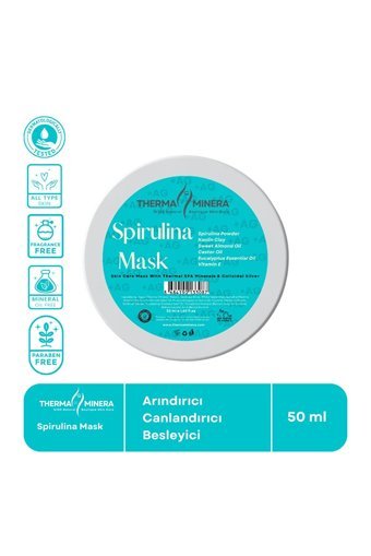 Thermaminera Sılver Spirulina Nemlendiricili Krem Yüz Maskesi
