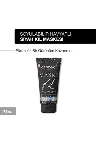 Dermokil Havyarlı Killi Soyulabilir Jel Yüz Maskesi 2x75 ml