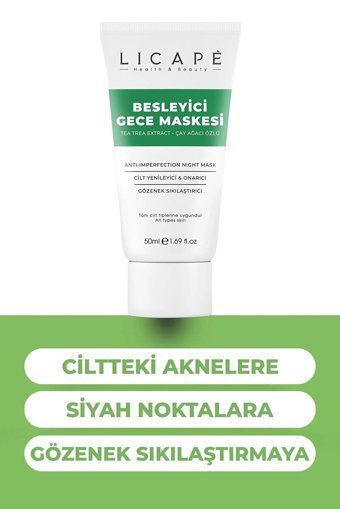 Licape Nemlendiricili Soyulabilir Jel Yüz Maskesi 50 ml