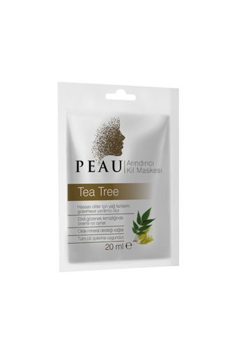 Peau Tea Tree Killi Nemlendiricili Kağıt Yüz Maskesi 20 ml