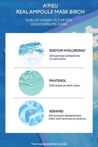 Missha A'Pıeu Real Ampoule Nemlendiricili Soyulabilir Kağıt Yüz Maskesi