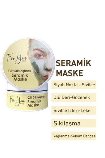 For You Gold Seramik Killi Krem Yüz Maskesi