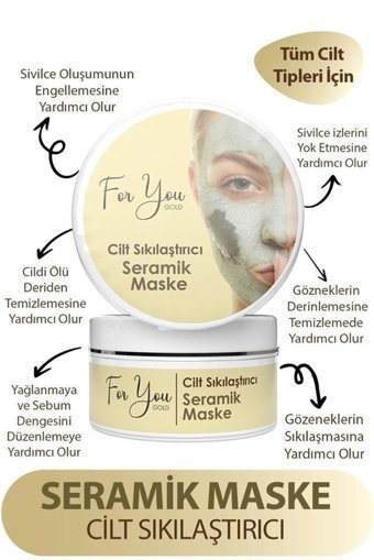For You Gold Seramik Killi Krem Yüz Maskesi