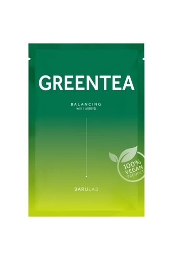 Barulab The Clean Vegan Green Tea Nemlendiricili Kağıt Yüz Maskesi 23 gr