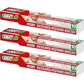 Ecomix Kesilmiş Pişirme Kağıdı 3x10 Adet