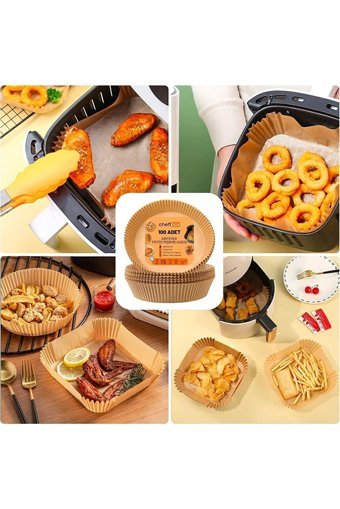 Cheff Box Yuvarlak Aifryer Pişirme Kağıdı 100 Adet