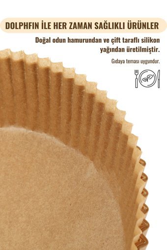 Dolphfin Yuvarlak Aifryer Pişirme Kağıdı 50 Adet